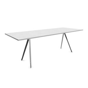 MAGIS table BAGUETTE 205x85 cm (Piano Carrara bianco, struttura lucida - marbre et aluminium)