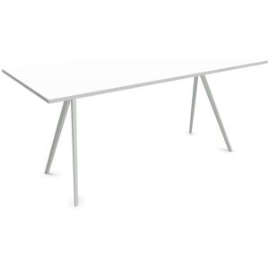 MAGIS table BAGUETTE 160x85 cm (Plateau blanc, structure blanche - MDF e alluminio verniciato poliestere)