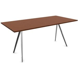 MAGIS table BAGUETTE 160x85 cm (Piano rovere termotrattato, struttura lucida - MDF impiallacciato e alluminio)