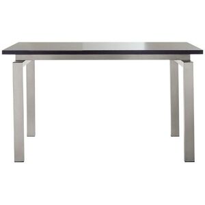 PEDRALI table SPACE (Plateau trasparent L 160 cm - Acier Inox / Verre)