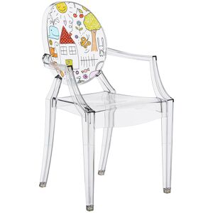 KARTELL KIDS chaise pour enfants LOU LOU GHOST (Tranparent / Dessin - Polycarbonate transparent)