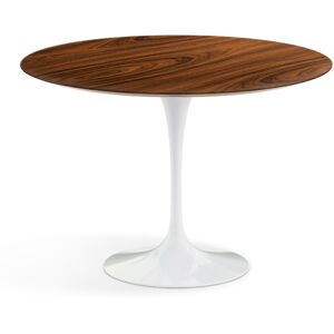 KNOLL table ronde TULIP Ø 107 cm collection Eero Saarinen (Base blanche / plateau Santos Palissandro - Bois et aluminium)