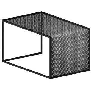 ZEUS table basse TRISTANO (H 30 cm, noir cuivré sablé - Métal)