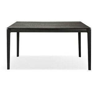 ETHNICRAFT table rectangulaire BOK (160 x 80 x 76 cm - Chêne teint noir)