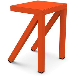 MAGIS tabouret BUREAURAMA H 50 cm (Orange fluo - Aluminium peint en polyester)