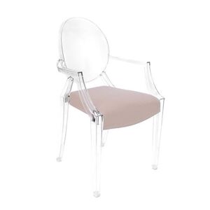 MYAREADESIGN IL CUSCINO coussin pour chaise KARTELL LOUIS GHOST (Rose antique cod. 18 - Eco-cuir Greta)