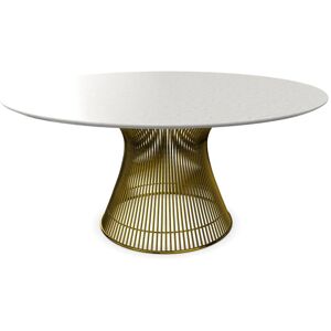 KNOLL table ronde PLATNER Ø 152 cm (Or 18k / Statuarietto - Métal / marbre)