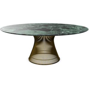 KNOLL table ronde PLATNER Ø 180 cm (Bronze / Vert Alpi - Métal / marbre)