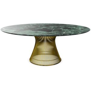 KNOLL table ronde PLATNER Ø 180 cm (Or 18k / Vert Alpi - Métal / marbre)