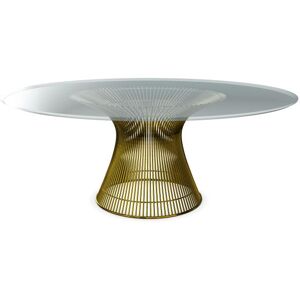 KNOLL table ronde PLATNER Ø 180 cm (Or 18k / Transparent - Métal / Cristal)