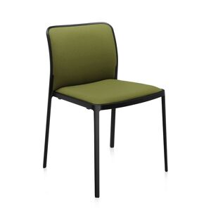 KARTELL set de 2 chaises AUDREY SOFT tissé TREVIRA (Structure peinte en noir/ Revêtement vert acide - aluminium / tissu Trevira) - Publicité