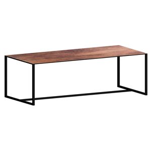 ZEUS table rectangulaire BIG BROTHER (L 240 cm - métal noir cuivré sablé et HPL rouille) - Publicité