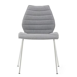 KARTELL set de 2 chaises MAUI SOFT NOMA (Gris - Tissu Noma / Structure en acier chromé) - Publicité