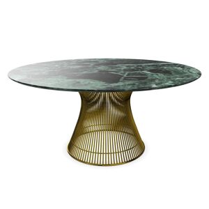 KNOLL table ronde PLATNER Ø 152 cm (Or 18k / Vert Alpi - Métal / marbre) - Publicité