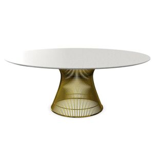 KNOLL table ronde PLATNER Ø 180 cm (Or 18k / Statuarietto - Métal / marbre) - Publicité