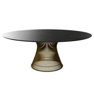 KNOLL table ronde PLATNER Ø 180 cm (Bronze / Noir Marquina - Métal / marbre) - Publicité