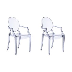 KARTELL set de 2 chaises LOUIS GHOST (Bleu - Polycarbonate 2.0 à partir de matière première renouvelable) - Publicité