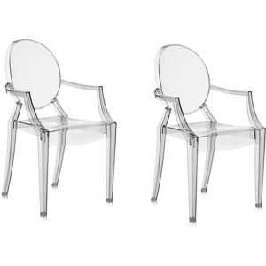 KARTELL set de 2 chaises LOUIS GHOST (Fumé clair - Polycarbonate 2.0 à partir de matière première renouvelable) - Publicité