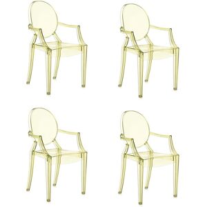 KARTELL set de 4 chaises LOUIS GHOST (Jaune - Polycarbonate 2.0 à partir de matière première renouvelable) - Publicité