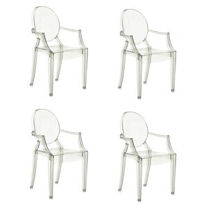KARTELL set de 4 chaises LOUIS GHOST (Vert - Polycarbonate 2.0 à partir de matière première renouvelable) - Publicité