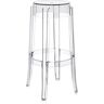 KARTELL tabouret CHARLES GHOST hauteur 75 cm (Cristal - Polycarbonate transparent)