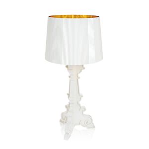 KARTELL lampe de table BOURGIE (Blanc-Or - Polycarbonate 2.0 a partir de matiere premiere renouvelable)