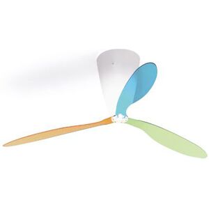 LUCEPLAN lampe au plafond plafonnier / ventilateur BLOW D28 (Multicolor (bleu, vert, orange) - polycarbonate et Methacrylate)