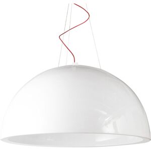 SLIDE lampe a suspension CUPOLE version laquee (Blanc Ø 80 cm - Polyethylene)