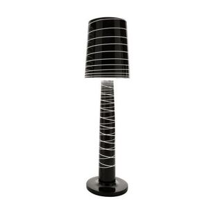 SERRALUNGA lampadaire MISSJANE (Noir laque - LLDPE)