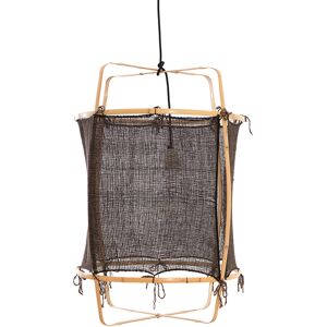 AY ILLUMINATE lampe a suspension Z22 BLONDE (Silk cashmere dark cover - Structure en bambou clair et tissu)