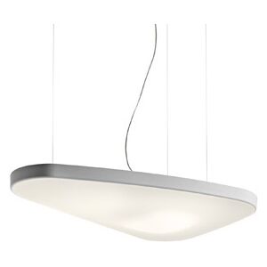 LUCEPLAN lampe a suspension PÉTALE petale D71PV (Variateur DALI + LED - Panneau insonorise / tissu elastique blanc)