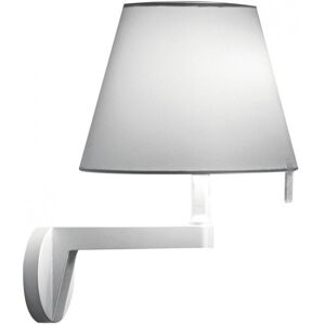 ARTEMIDE lampe murale applique MELAMPO (Diffuseur gris, structure grise, avec interrupteur - technoploymere, satin, Aluminium)