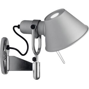 ARTEMIDE lampe murale applique TOLOMEO FARETTO (Avec interrupteur ON-OFF - Aluminium)