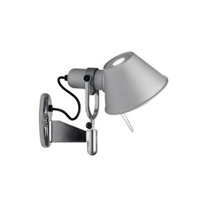 ARTEMIDE lampe murale applique TOLOMEO MICRO FARETTO LED (Avec interrupteur avec variateur, Led integre - Aluminium)