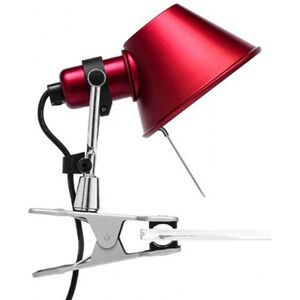 ARTEMIDE lampe pince TOLOMEO MICRO PINZA (rouge, halo/Led - Aluminium, acier)