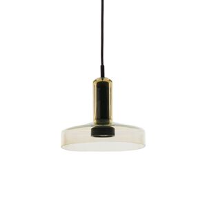 ARTEMIDE lampe a suspension STABLIGHT C (diffuseur vert ambre, structure noire - Verre souffle, aluminium)
