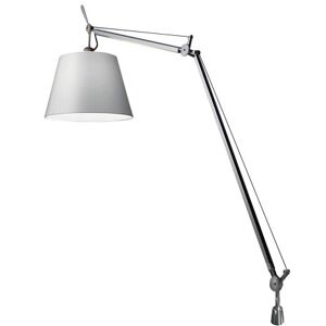 ARTEMIDE lampe de table TOLOMEO MEGA avec support de bureau fixe (Ø 36 cm ON/OFF - Diffuseur en satin et soie)