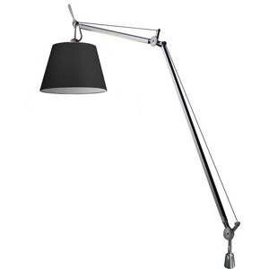 ARTEMIDE lampe de table TOLOMEO MEGA avec support de bureau fixe (Ø 32 cm ON/OFF - Diffuseur en tissu noir)