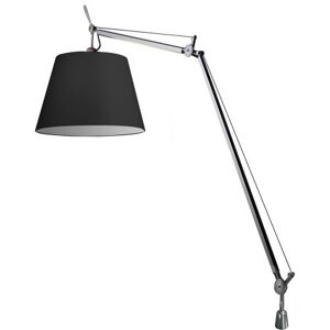 ARTEMIDE lampe de table TOLOMEO MEGA avec support de bureau fixe (Ø 42 cm ON/OFF - Diffuseur en tissu noir)