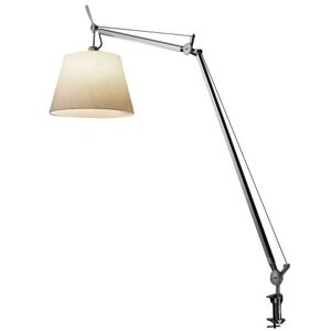 ARTEMIDE lampe de table TOLOMEO MEGA LED avec crampon (Ø 36 cm variateur sur cable - Diffuseur en parchemin)