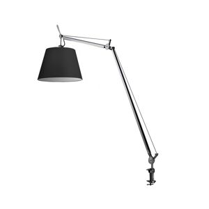 ARTEMIDE lampe de table TOLOMEO MEGA LED avec crampon (Ø 36 cm variateur sur cable - Diffuseur en tissu noir)