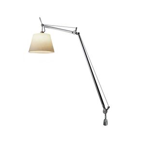 ARTEMIDE lampe de table TOLOMEO MEGA LED avec support de bureau fixe (Ø 32 cm variateur sur tete - Diffuseur en parchemin)