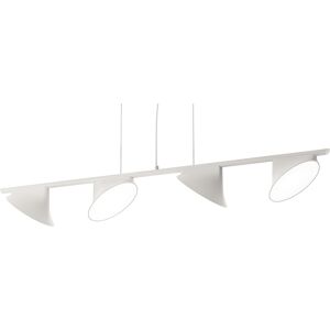 AXO LIGHT lampe a suspension horizontal ORCHID a LED (Blanc - Aluminium)