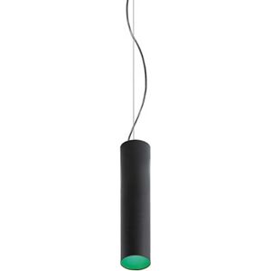 ARTEMIDE lampe a suspension TAGORA SUSPENSION 80 avec faisceau lumineux 44° (noir/vert, 3000K, pas dimmable - Aluminium)