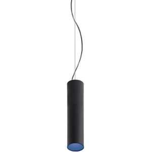 ARTEMIDE lampe a suspension TAGORA SUSPENSION 80 avec faisceau lumineux 44° (noir/bleu, 3000K, pas dimmable - Aluminium)