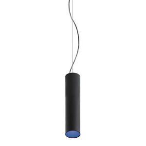 ARTEMIDE lampe a suspension TAGORA SUSPENSION 80 avec faisceau lumineux 44° (noir/bleu, 4000K, pas dimmable - Aluminium)