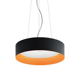 ARTEMIDE lampe au plafond plafonnier TAGORA SUSPENSION 970 avec faisceau lumineux XF EMISSION DIRECTE (noir/orange, 3000K, avec variateur - [...]