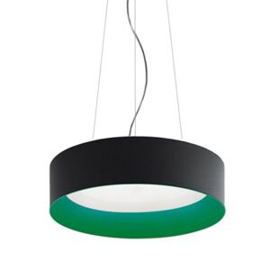 ARTEMIDE lampe au plafond plafonnier TAGORA SUSPENSION 970 avec faisceau lumineux XF EMISSION DIRECTE (noir/vert, 4000K, dimmable - Aluminium)