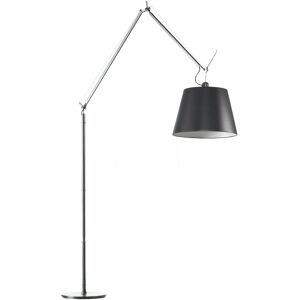 ARTEMIDE lampadaire TOLOMEO MEGA Ø 42 cm (ON-OFF diffuseur en tissu noir et structure aluminium - Aluminium, acier)