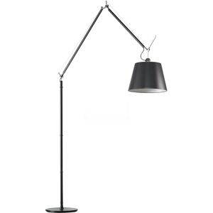 ARTEMIDE lampadaire TOLOMEO MEGA Ø 36 cm (Dimmer diffuseur en tissu noir et structure noire - Aluminium, acier)